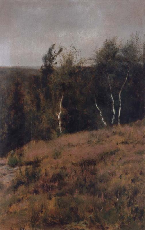 Fernand Khnopff In Fosset,Birches China oil painting art